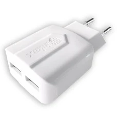 СЗУ-адаптер Inkax CD-21 + Lightning-кабель 2.1A 2USB (Белый)